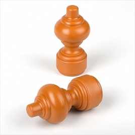 Комплект "Наконечник пластик" (черешня) (2 шт.) подвес