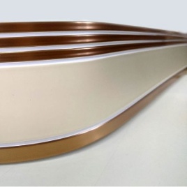 Карниз "Галант" с пов. (Элегант) 3-х пол. 4,0м крем золото (201)
